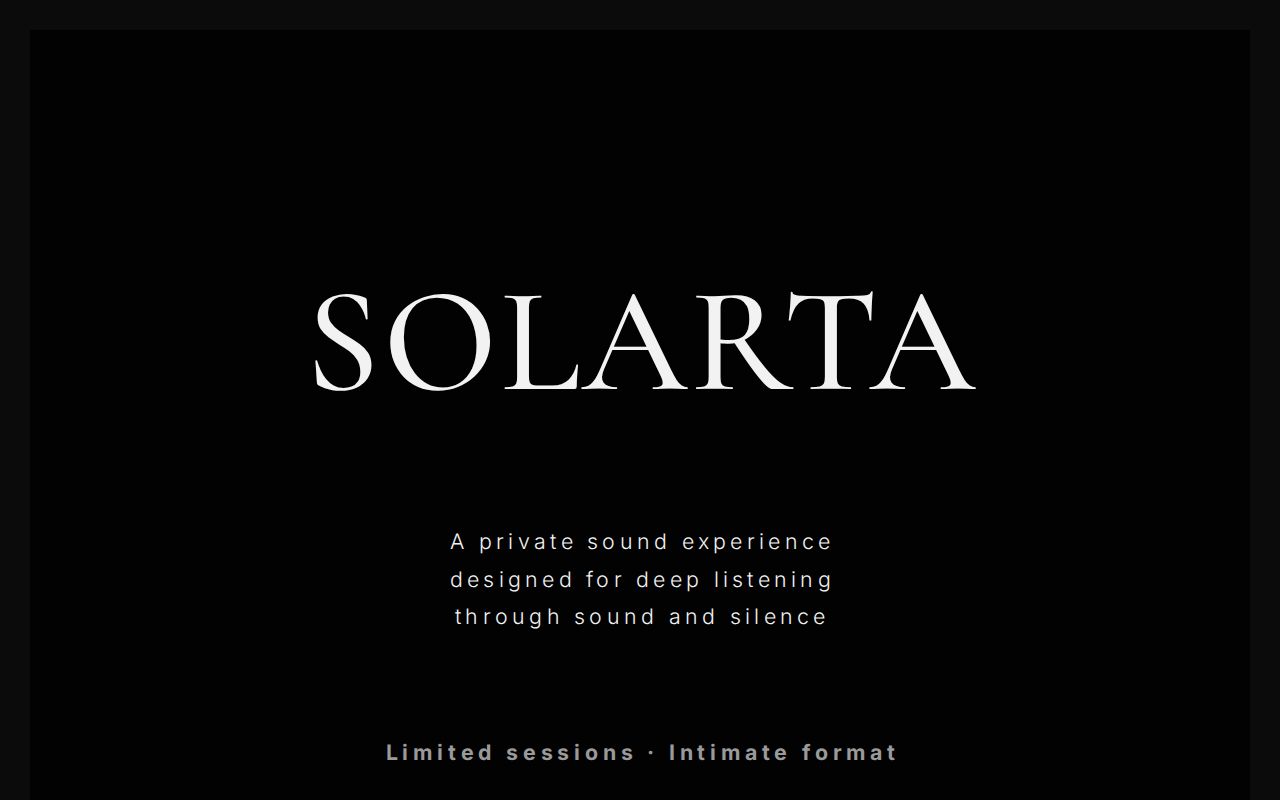 Solarta Experience Design — wedding